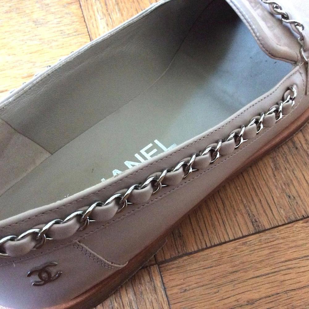 Chanel Cream Loafers